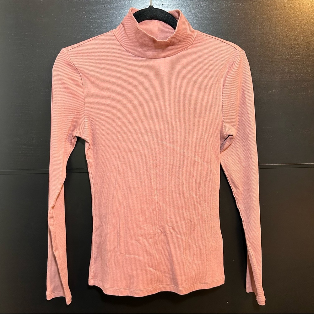Pink Turtleneck